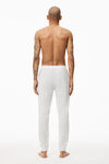 alexander wang unisex jogger in cotton waffle thermal  heather grey