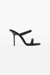 Alexander Wang black julie 105mm nylon tubular sandal