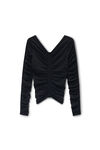 Alexander Wang black ruched pullover