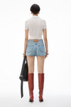 Alexander Wang vintage faded indigo shorty 高腰牛仔短裤