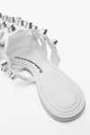 Alexander Wang optic white rexa cage slide in leather