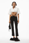 alexander wang 粘胶纤维针织十字徽标打底裤 black