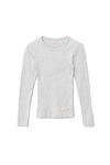 alexander wang 罗纹棉长袖 t 恤 heather grey