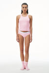 alexander wang 罗纹棉工字背心 light pink