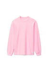 alexander wang 中性款棉质保暖华夫格长袖衫  light pink