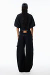 Alexander Wang washed black pre-styled mid-rise jean oversized