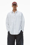 Alexander Wang white 经典棉质系扣衬衫