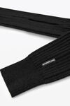 Alexander Wang black hybrid ribbed scarf with sleeves