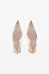 alexander wang delphine 105 pump in mesh/crystal new nude