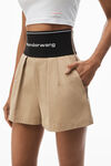 alexander wang safari short in cotton tailoring chino