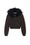 Alexander Wang washed lead 蒙古帽式连帽衫