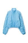 Alexander Wang washed sky ruched track jacket