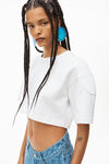 alexander wang lens earring metallic green