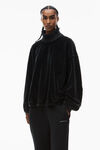 alexander wang 密绒运动裤 black