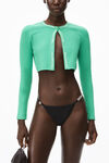 alexander wang crystal logo bikini bottom  black
