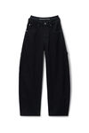 Alexander Wang washed black pre-styled mid-rise jean oversized
