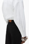 Alexander Wang washed black ez cut-out logo jeans