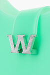 alexander wang w legacy small hobo in pvc mint julep