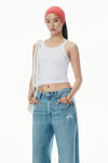 Alexander Wang vintage light indigo regen 5-pocket denim track pant
