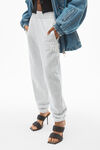 alexander wang 发泡彩胶徽标装饰毛圈布运动裤 light heather grey