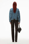 alexander wang 徽标装饰 game 牛仔夹克 deep blue/white