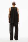 alexander wang star tank in athletic mesh black
