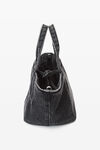 Alexander Wang grey aged 小号 punch 棉质牛仔布托特包