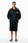 Alexander Wang black unisex canvas coach jacket