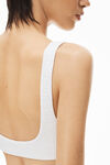 alexander wang 纹理提花平纹针织比基尼上衣 white