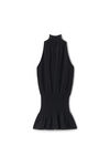 Alexander Wang black 褶饰高领绕颈式连衣裙