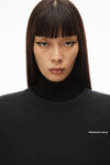 Alexander Wang black 密绒圆领衫