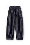 Alexander Wang navy grey 光泽罗缎平纹针织布加大款运动裤