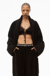 alexander wang 弹力灯芯绒慢跑长裤 black