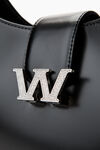 alexander wang w legacy large hobo in leather black