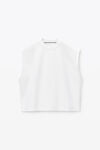 Alexander Wang white 棉质立体标志肌肉背心