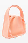 alexander wang ryan 罗纹针织小号手袋 faded neon orange
